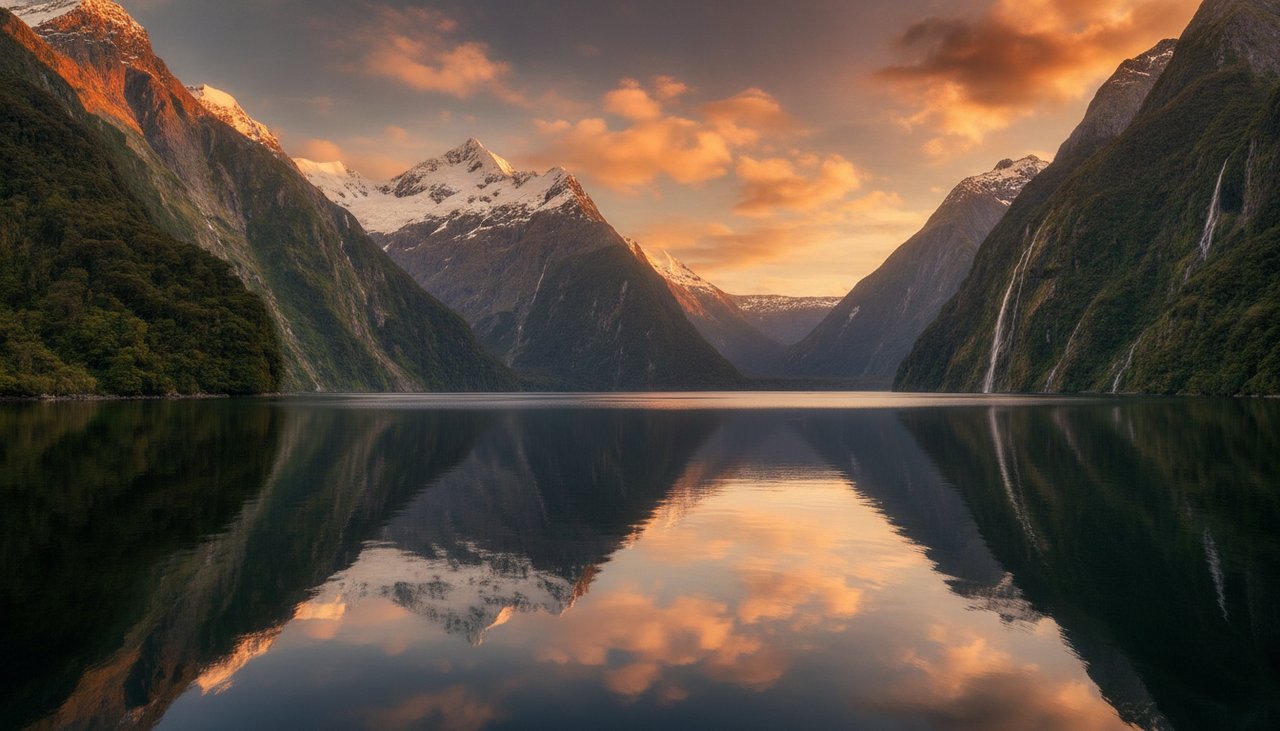 Milford Sound, New Zealand at golden hour — public holidays travel guide